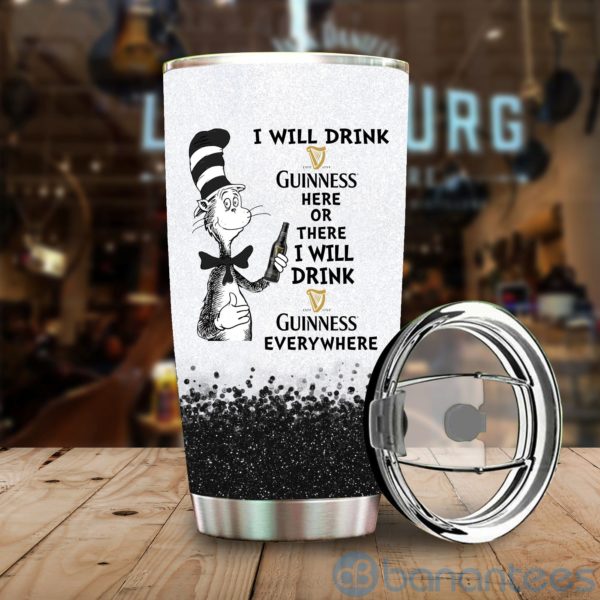 Dr Suess I Will Drink Guinnes Everywhere Tumbler Product Photo