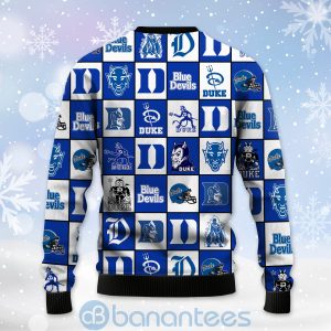 Duke Blue Devils Football Team Logo Ugly Christmas 3D Sweater Product Photo