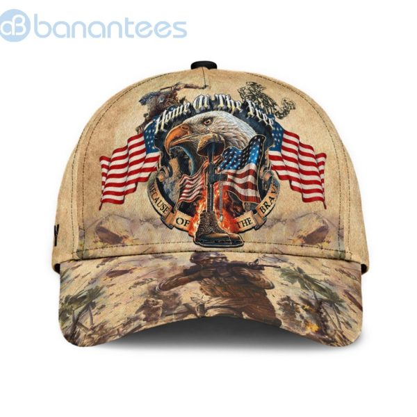 Eagle Us Army Veteran Home Of The Free Because Of The Brave All Over Printed 3D Cap Product Photo