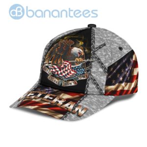 Eagle Veteran Army Printed All Over Printed 3D Cap Product Photo