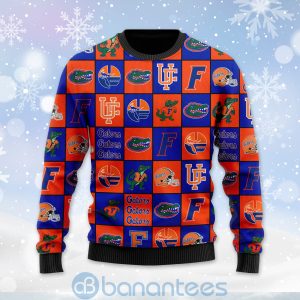 Florida Gators Football Team Logo Ugly Christmas 3D Sweater Product Photo