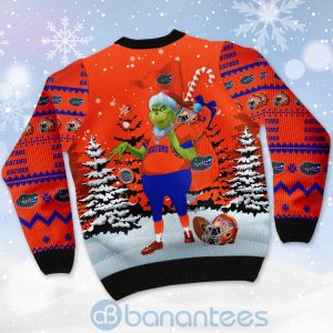 Florida Gators Team Grinch Ugly Christmas 3D Sweater Product Photo