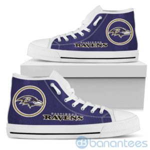 For Fans Baltimore Ravens High Top Shoes Product Photo