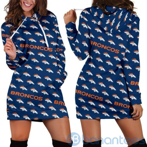 For Fans Denver Broncos Hoodie Dress For Women Product Photo