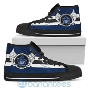 For Fans Toronto Maple Leafs Biker Wings High Top Shoes Product Photo