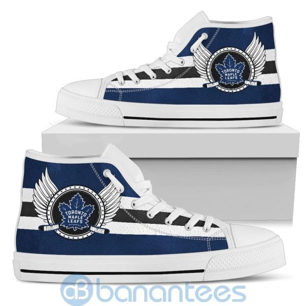 For Fans Toronto Maple Leafs Biker Wings High Top Shoes Product Photo