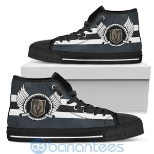 For Fans Vegas Golden Knights Biker Wings High Top Shoes Product Photo