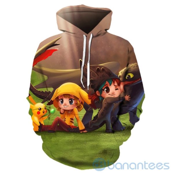 Friend Pokemon Lover All Over Printed 3D Hoodie Product Photo