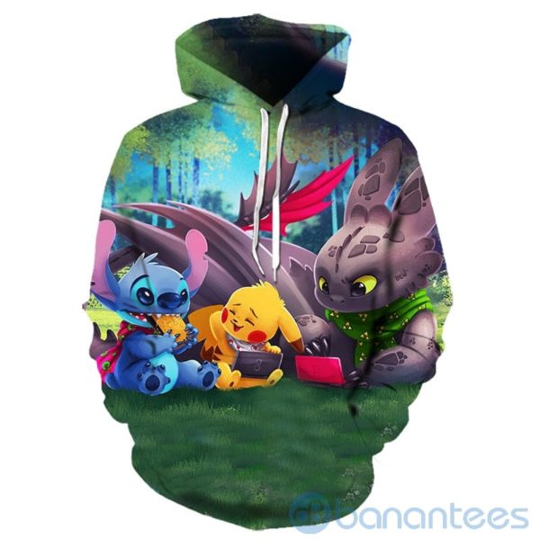 Funny Pokemon All Over Printed 3D Hoodie Product Photo