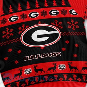Georgia Bulldogs Custom Name Personalized Ugly Christmas 3D Sweater Product Photo