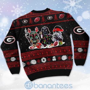 Georgia Bulldogs Star Wars Ugly Christmas 3D Sweater Product Photo