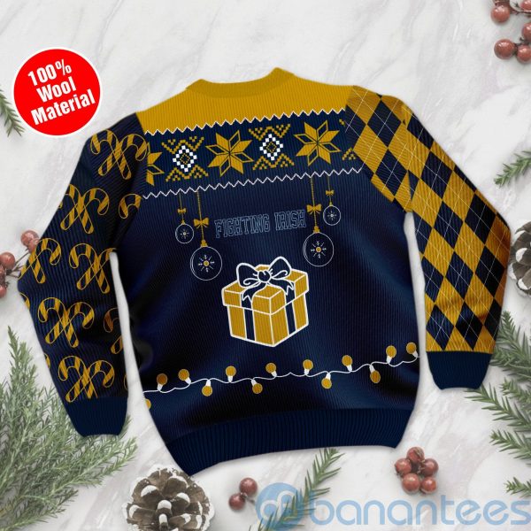 Gift Notre Dame Fighting Irish Funny Ugly Christmas 3D Sweater Product Photo
