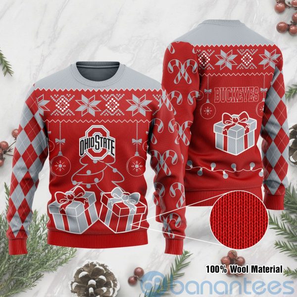 Gift Ohio State Buckeyes Funny Ugly Christmas 3D Sweater Product Photo