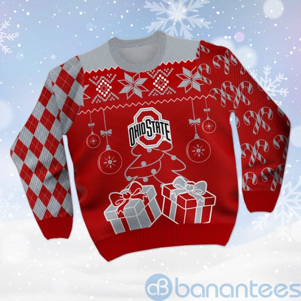 Gift Ohio State Buckeyes Funny Ugly Christmas 3D Sweater Product Photo