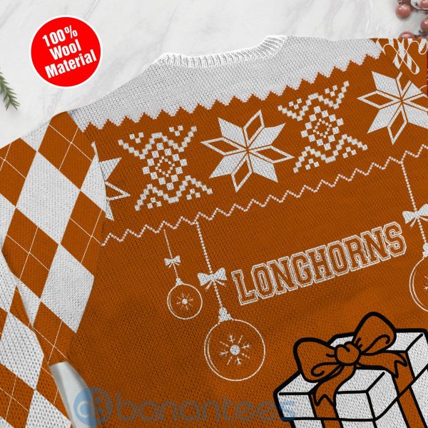 Gift Texas Longhorns Funny Ugly Christmas 3D Sweater Product Photo