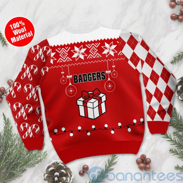 Gift Wisconsin Badgers Funny Ugly Christmas 3D Sweater Product Photo