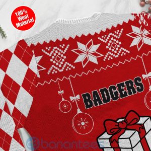Gift Wisconsin Badgers Funny Ugly Christmas 3D Sweater Product Photo