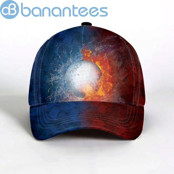 Golf Lover With Flame And Thunder All Over Printed 3D Cap Product Photo