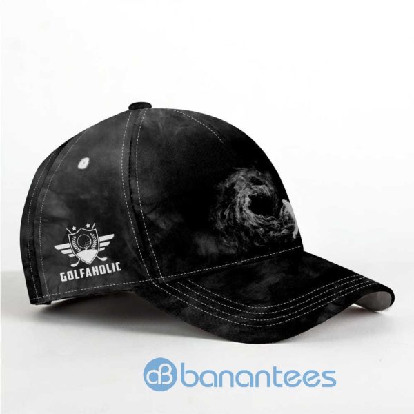 Golfaholic Golfer On Smoke All Over Printed 3D Cap Product Photo