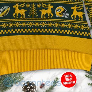 Green Bay Packers Grateful Dead SKull And Bears Custom Name Christmas 3D Sweater Product Photo
