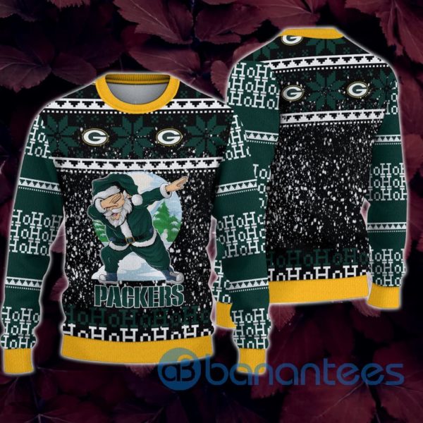 Green Bay Packers Santa Claus Ho Ho Ho All Over Printed 3D Sweatshirt Product Photo