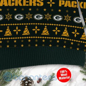 Green Bay Packers Santa Claus In The Moon Ugly Christmas 3D Sweater Product Photo