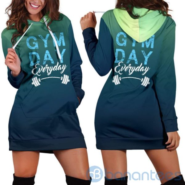 Gym Every Day Hoodie Dress For Women Product Photo