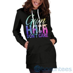 Gym Hair Don't Care Hoodie Dress For Women Product Photo