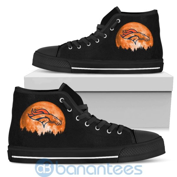 Halloween Moon Denver Broncos High Top Shoes Product Photo