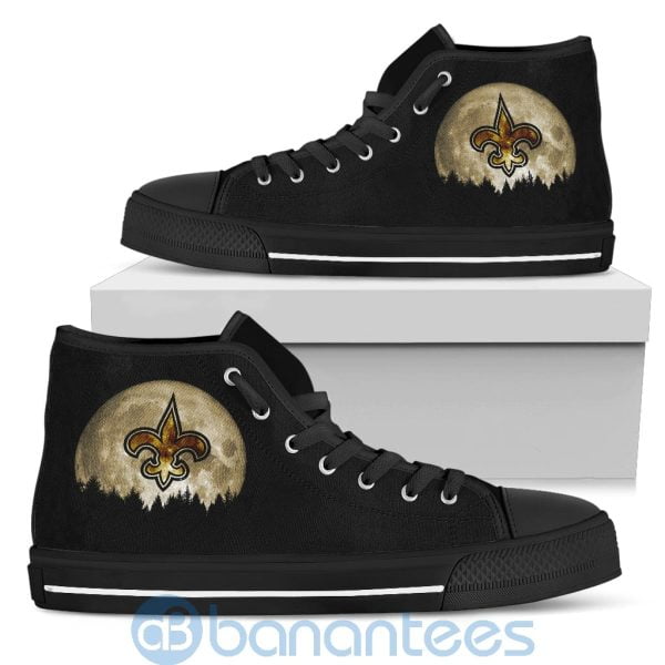 Halloween Moon New Orleans Saints High Top Shoes Product Photo