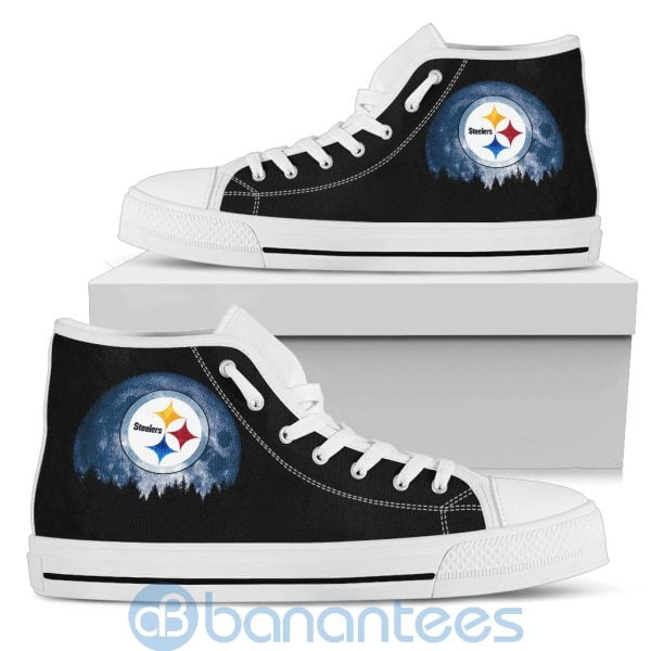 Halloween Moon Pittsburgh Steelers High Top Shoes Product Photo
