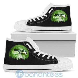 Halloween Moon Seattle Seahawks High Top Shoes Product Photo