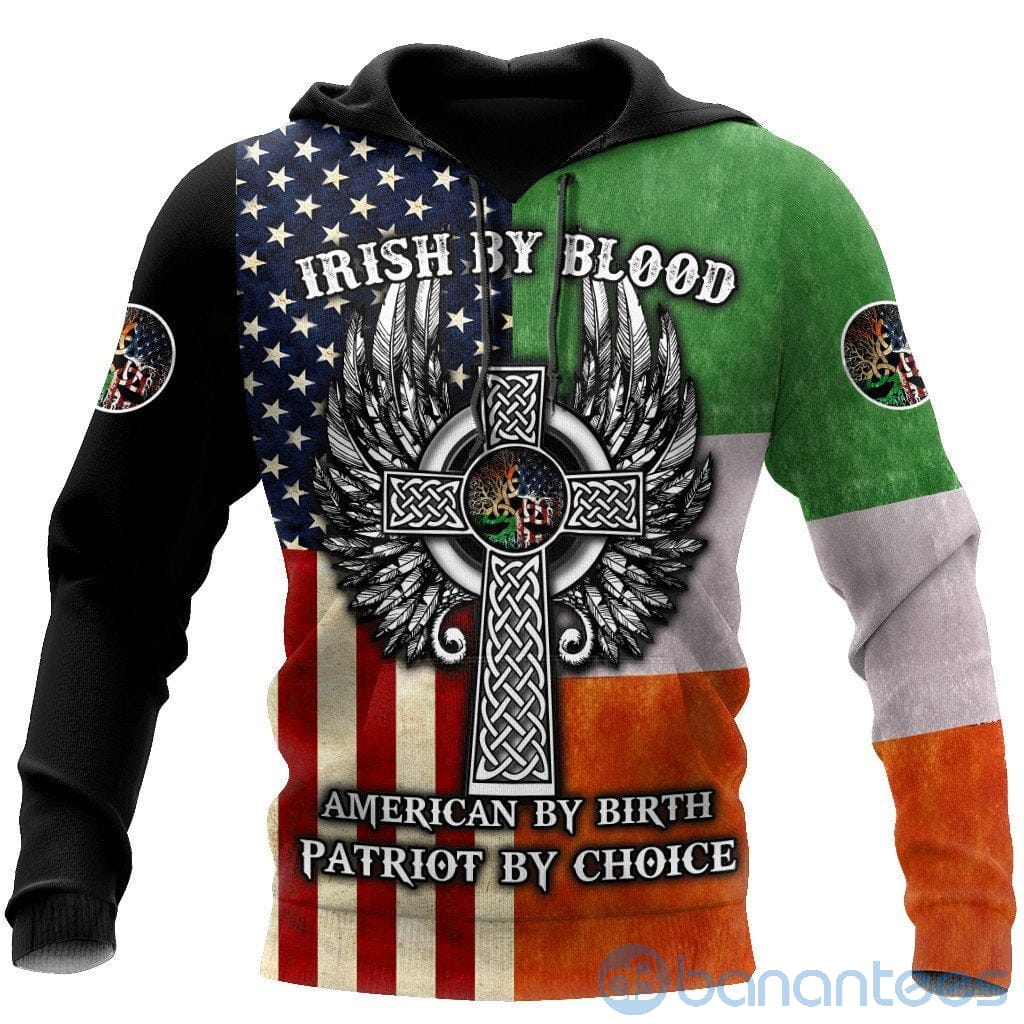 Happy St Patrick's Day American By B?rth All Over Printed 3D Hoodie