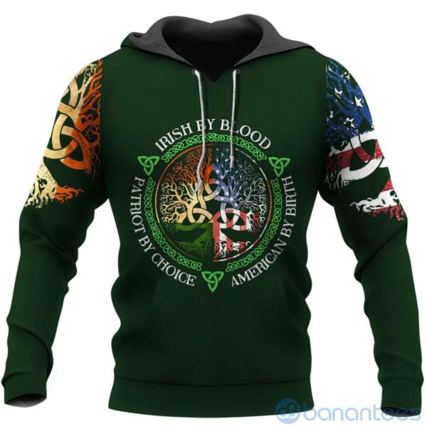 Happy St Patrick's Day Irish By Blood All Over Printed 3D Hoodie Product Photo