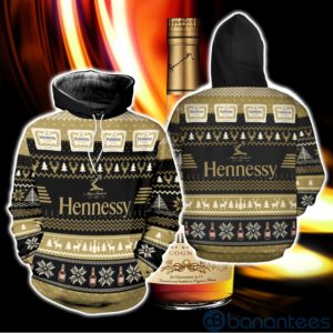 Hennessy Whiskey Ugly Christmas All Over Printed 3D Shirt Product Photo