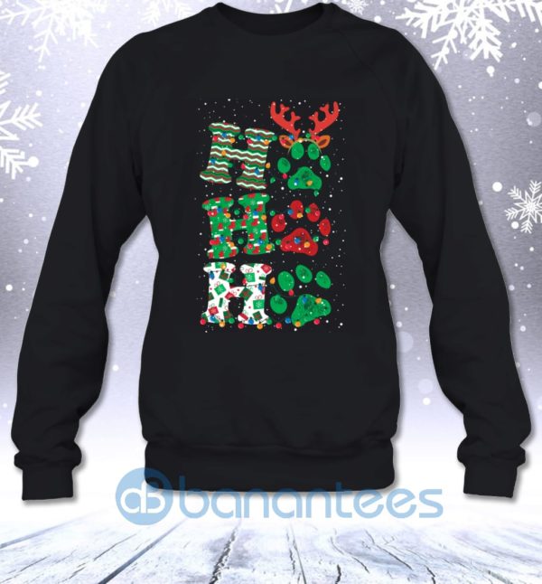 Ho Ho Ho Christmas Dog Lovers Funny Gift Sweatshirt Product Photo