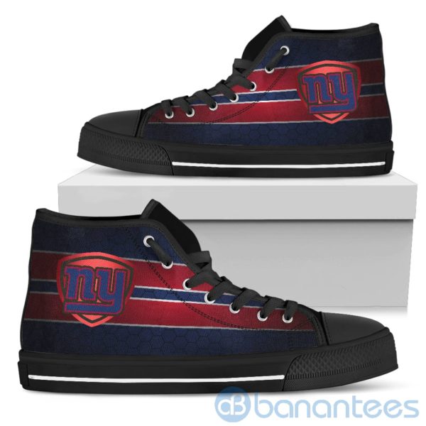 Horizontal Stripes New York Giants High Top Shoes Product Photo