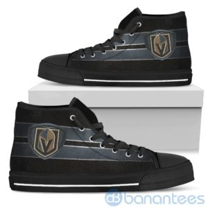 Horizontal Stripes Vegas Golden Knights High Top Shoes Product Photo