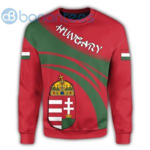 Hungary Coat Of Arms Cricket Style All Over Printed 3D Sweatshirt Product Photo
