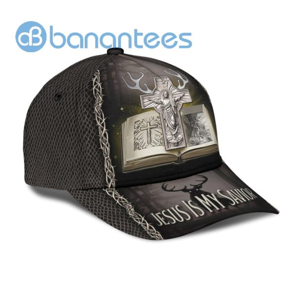 Hunting Jesus Is My Savior All Over Printed 3D Cap Product Photo
