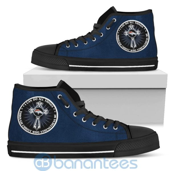 I Can Do All Things Through Christ Denver Broncos High Top Shoes Product Photo