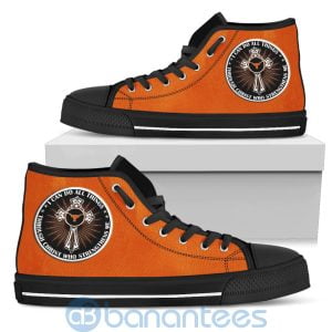 I Can Do All Things Through Christ Texas Longhorns High Top Shoes Product Photo