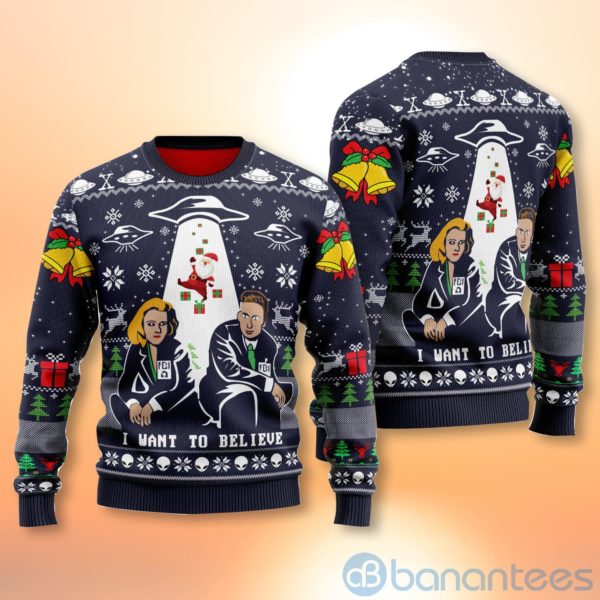 I Want to Believe Ugly Christmas All Over Printed 3D Shirt Product Photo
