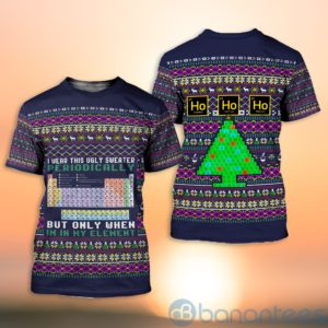 I Wear This Ugly Sweater Periodically Ugly Christmas All Over Printed 3D Shirt Product Photo