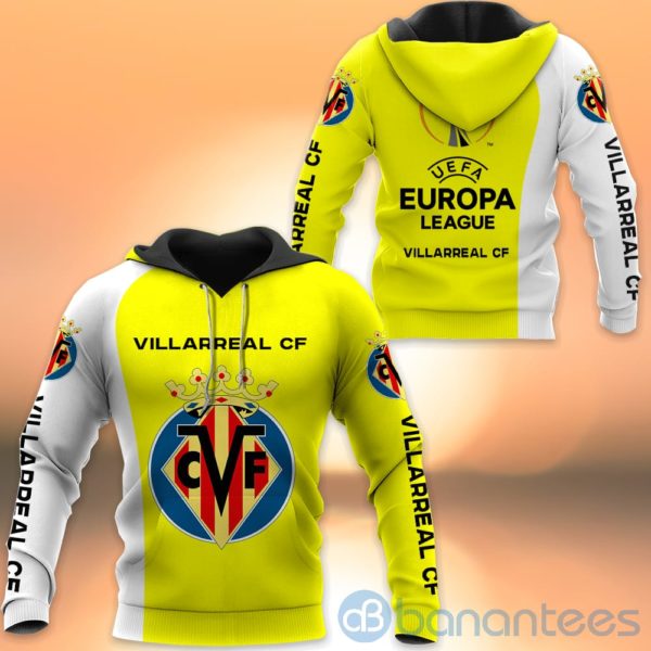 ViIllarreal Uefa Europa League Champions Yellow All Oer Printed Hoodies Zip Hoodies Product Photo