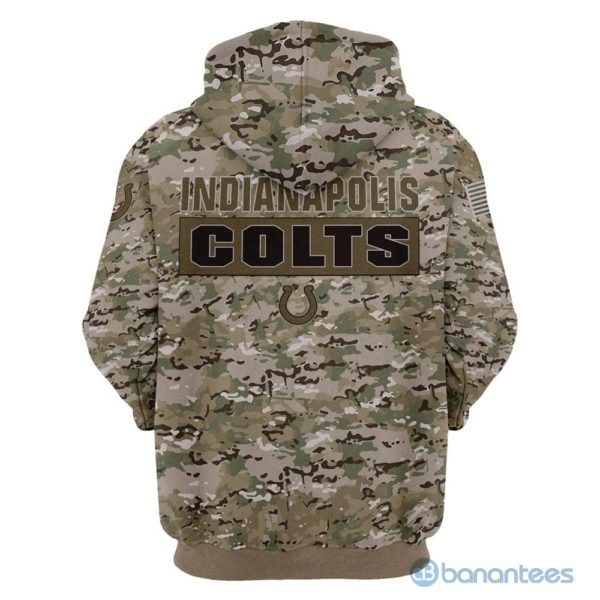 Indianapolis Colts Camo Pattern Full Printed 3D Hoodie Zip Hoodie Product Photo