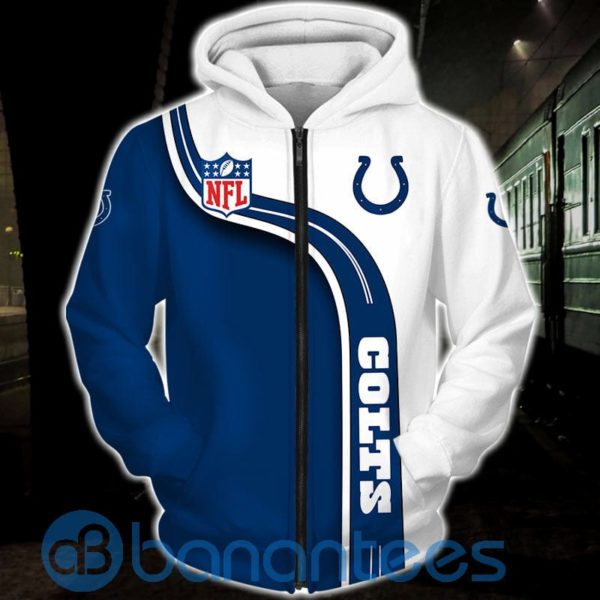 Indianapolis Colts Pullover All Over Printed 3D Hoodie, Zip Hoodie Product Photo