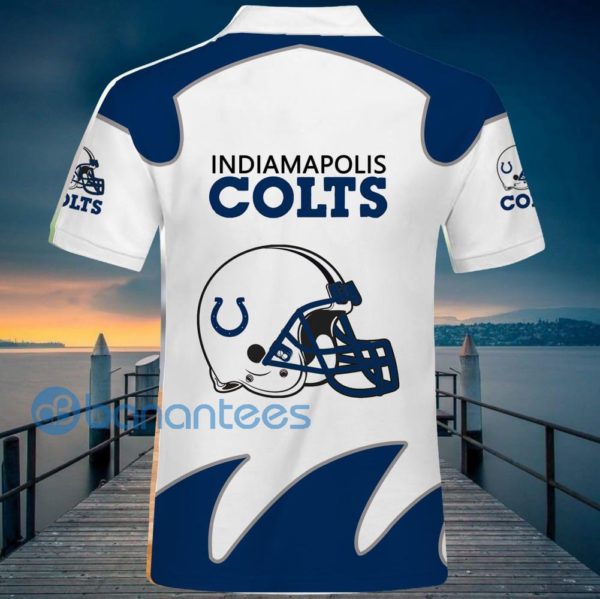 Indianapolis Colts White Polo Shirt For Men Product Photo
