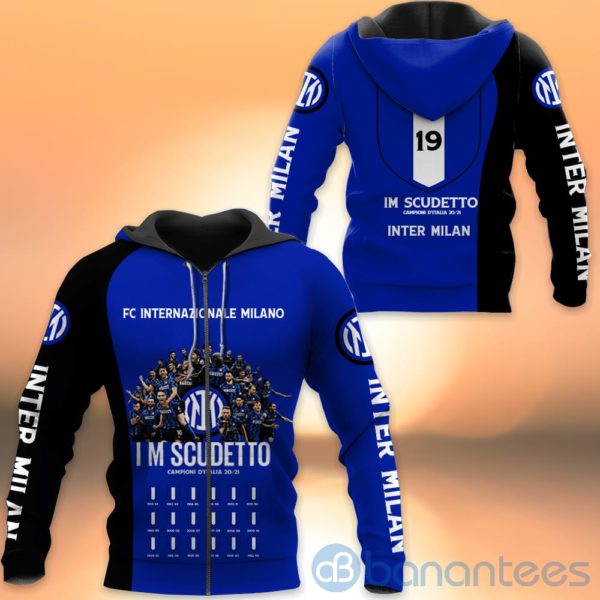 Inter Milan For Fans All Over Printed Hoodies Zip Hoodies Product Photo