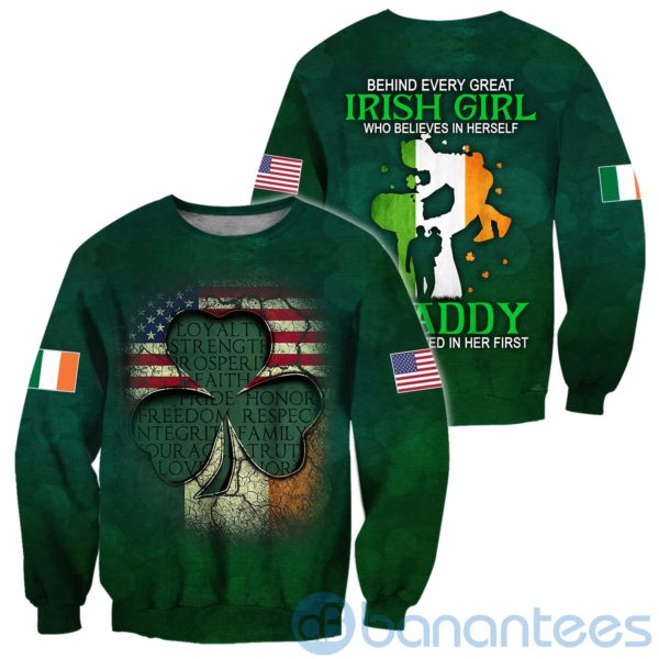 Irish St Patrick's Day Irish Girl All Over Printed 3D Hoodie Sweatshirt Product Photo